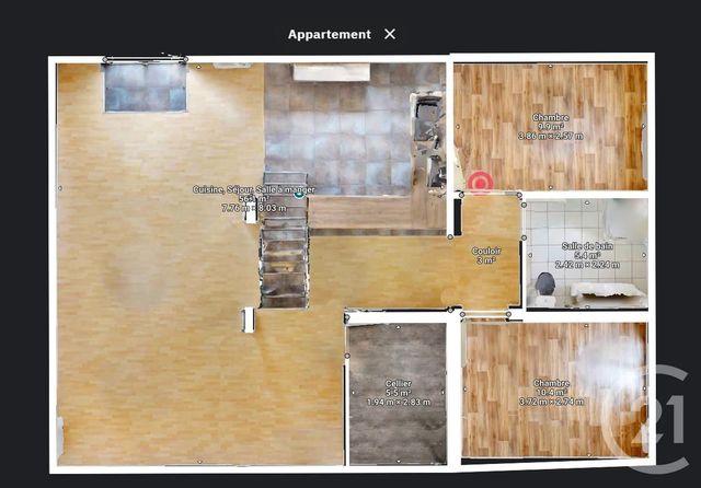 Appartement T4 à vendre - 4 pièces - 99,61 m2 - Angles - 85 - PAYS-DE-LOIRE